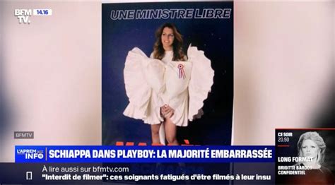 marlene schiappa sexy|Marlène Schiappa dans Playboy : tenues et poses sexy devant le。